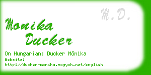 monika ducker business card